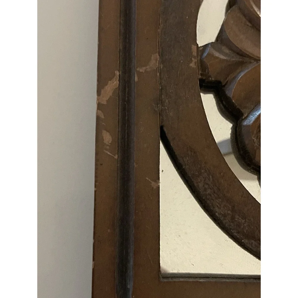 Pier 1 Imports Pair Of Decorative Wood Mirror Sconces 22